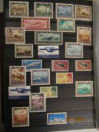 Francobolli con aerei