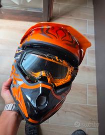 Casco motocross taglia S + mascherina