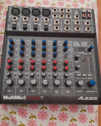 Mixer con FX + audio Alesis Multimix8 firewire