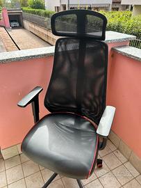 Sedia poltrona gaming/smart working ikea matchspel