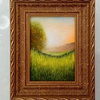 Quadro dipinto a mano -cornice in legno 