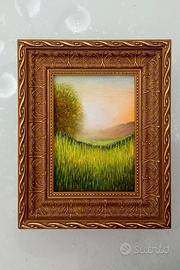 Quadro dipinto a mano -cornice in legno 