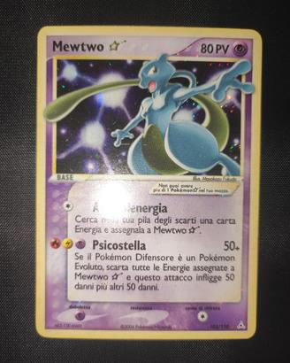 Mewtwo Gold star ita Pokemon vintage 