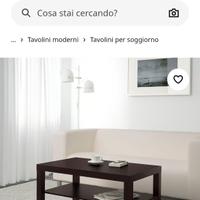 tavolino IKEA nero