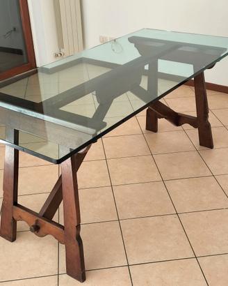 TAVOLO FRATINO MASSELLO e VETRO