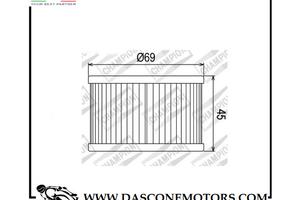Filtro olio Champion COF011 Honda Cb Cbx 400 500 5