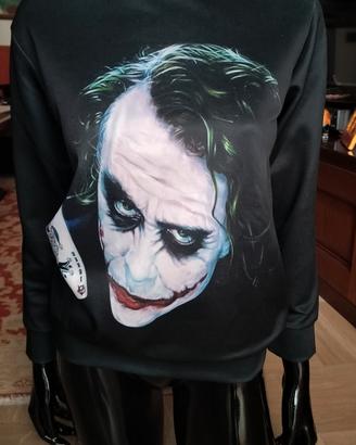 Felpa girocollo tg S Heath Ledger nel ruolo JOKER