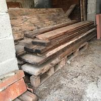 Assi in larice e abete ex tavoli da telonista.