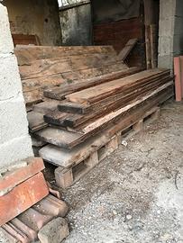 Assi in larice e abete ex tavoli da telonista.