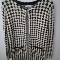 Giacca donna Red Queen fantasia geometrica