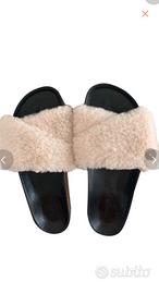 scarpe con pelliccia ecologica