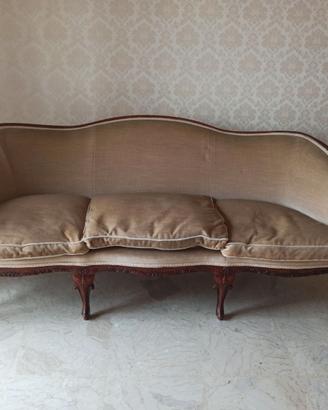 Divano Classico in Noce Metà '900  Luigi Filippo