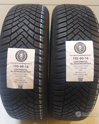 2 gomme 195 60 16 continental a46055