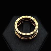 BULGARI B.ZERO1 LABYRINTH ANELLO A DUE FASCE 18 KT