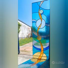 vetrate artistiche porta finestra muro divisorio