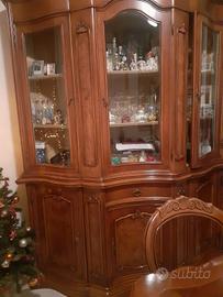 Arredo sala , mobile TV e vetrina ad angolo