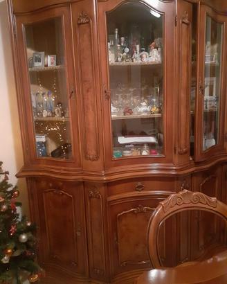Arredo sala , mobile TV e vetrina ad angolo