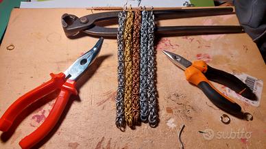 braccialetto artigianale catena bizantina SPEDISCO