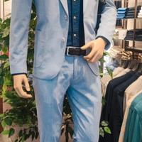 Abito Lino-Dan John 48-Come Nuovo Pantalone + Giac
