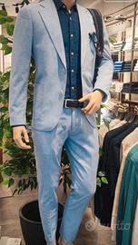 Abito Lino-Dan John 48-Come Nuovo Pantalone + Giac