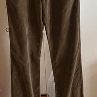 Pantaloni uomo velluto liscio D&G marroni