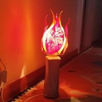 lampada scultura in carta 