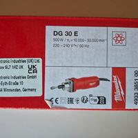 Smerigliatrice dritta Milwaukee DG30E NUOVA