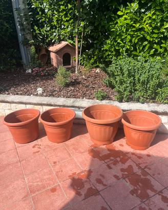 Set 4 vasi grandi 40/45 cm