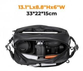K&F Concept 10L Borsa aTracolla per Fotocamera
