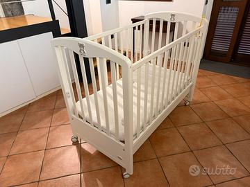 Lettino Foppapedretti Mascotte bianco 120x60 con m