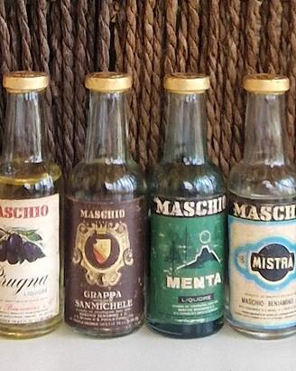 Bottigliette Mignon Liquori Vintage Maschio