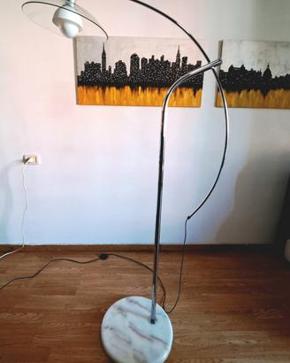 Lampada Piantana Modello Perenz  base in marmo