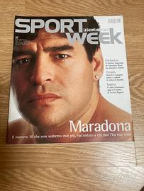 Sport Week Rivista Gazzetta  Baggio Maradona