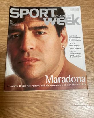 Sport Week Rivista Gazzetta  Baggio Maradona