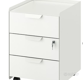 Cassettiera bianca metallo linea Trotten Ikea