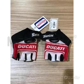 GUANTI DONNA SANTINI DUCATI SENZA DITA NUOVO XS