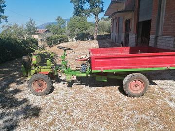 motozappa Agria 18 cv disel con rimorchio 