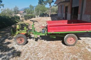 motozappa Agria 18 cv disel con rimorchio 
