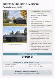 Pagoda scout per campi esitivi