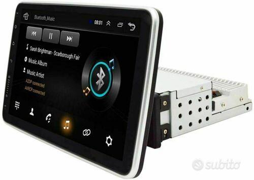 Autoradio android schermo 10" 1din 2gb stereo auto