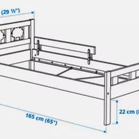 lettino a doghe e con sponda laterale ikea bambini