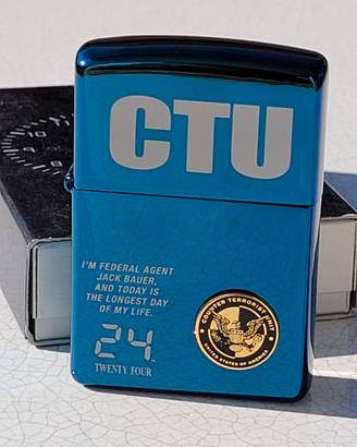 ZIPPO 24 TWENTY FOUR SERIE JACK BAUER CTU ORIGINAL