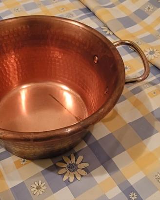 Paiolo Casseruola in Rame Martellato
