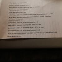 Monete e banconote in LIRE