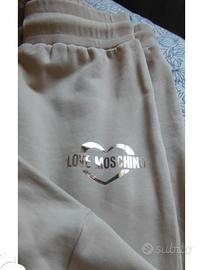 Tuta da donna love moschino L 44 nuova beige panna