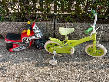 Bicicletta  e moto  bambini