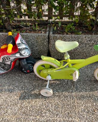 Bicicletta  e moto  bambini