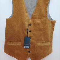 Gilet Uomo Taglia M Dan John Velluto Color Senape