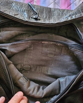borsa nera coveri pelle morbida