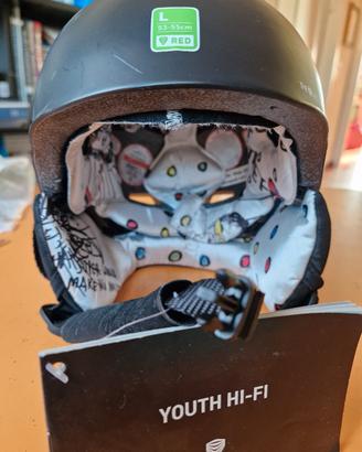 Casco sci snowboard RED Bimbo nuovo con etichette 
